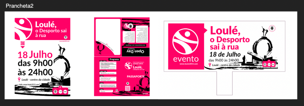 Arte final para produção: Cartaz do evento, Desdobrável, Outdoor.